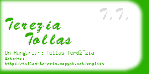 terezia tollas business card